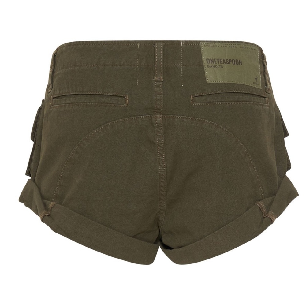 Free People OneTeaspoon Cadet Bandits Low-Waist Shorts - Picture 4 of 8